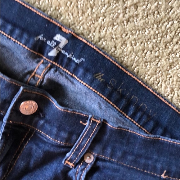 7 for all man kind skinny jeans - Picture 3 of 7